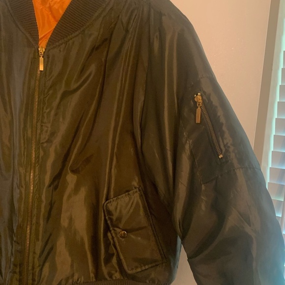 FOR SALE NWOT Boohoo Plus Olive Green Bomber Jacket Size 20 - Picture 2 of 7